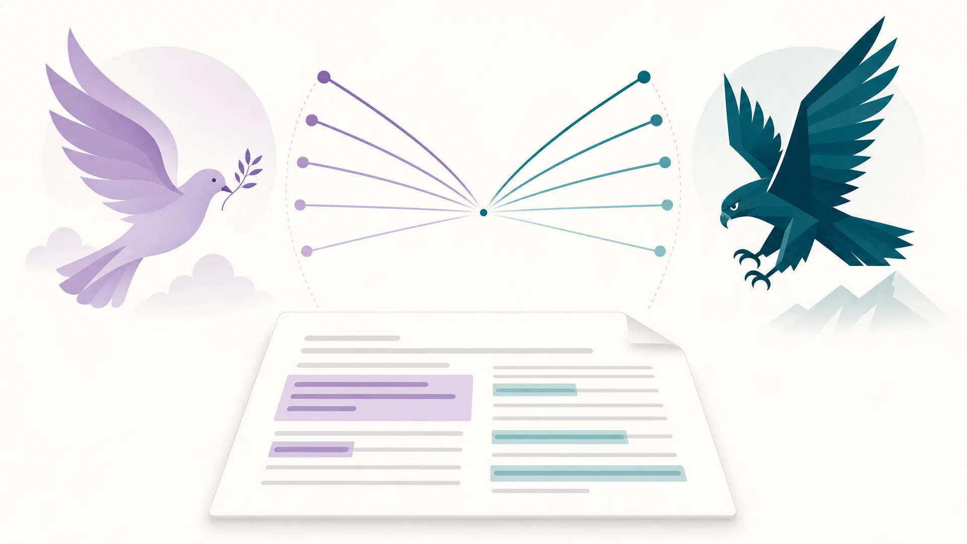 GPS Dove-Hawk methodology showing divergent assessor perspectives